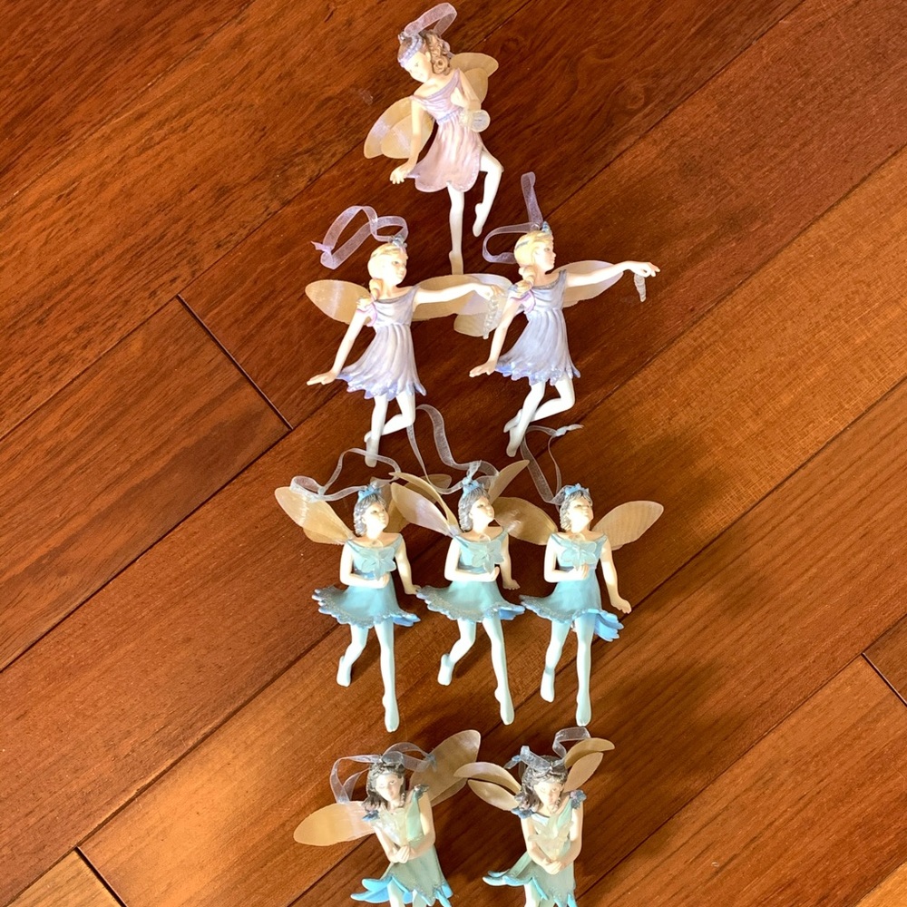 2001/2002 Hallmark Frostlight Fairies Keepsake Ornament Set